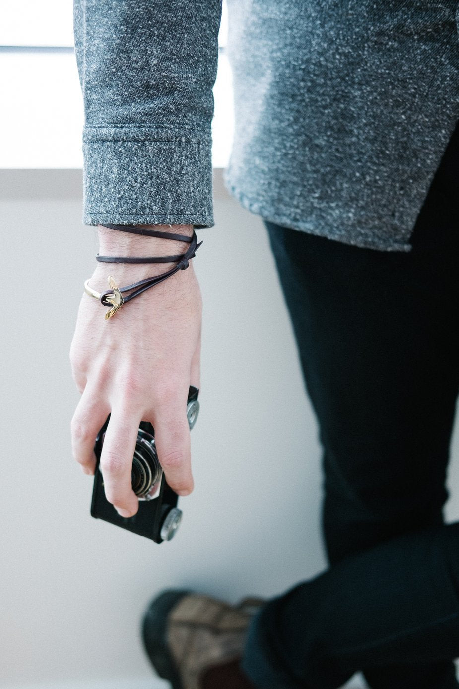 Anchor Bracelet Mens by dav store