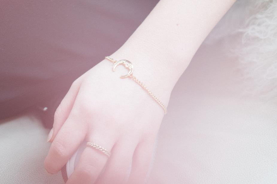 Moon Charm Bracelet by dav store