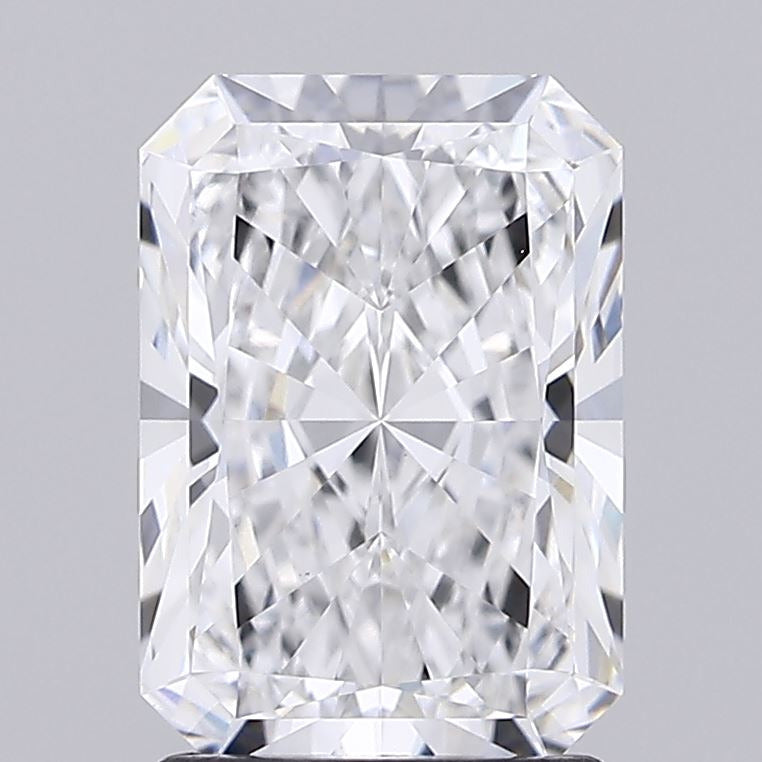 GIA Certified Lab Grown Diamond, 2.08ct Radiant Cut D VVS2 Clarity Eco-Friendly Radiant Diamond