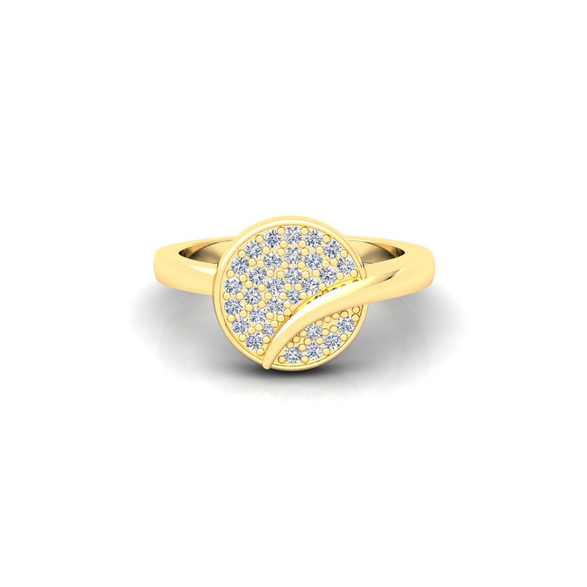 Lab Grown Diamond Cluster 14K White Gold Wedding Band