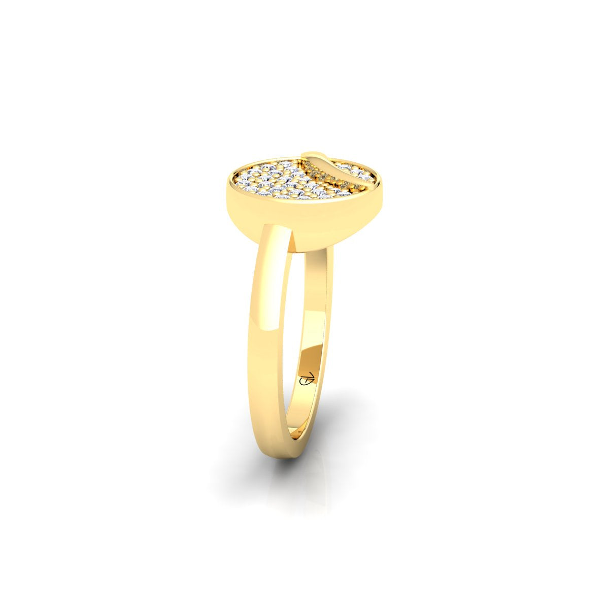 Lab Grown Diamond Cluster 14K White Gold Wedding Band
