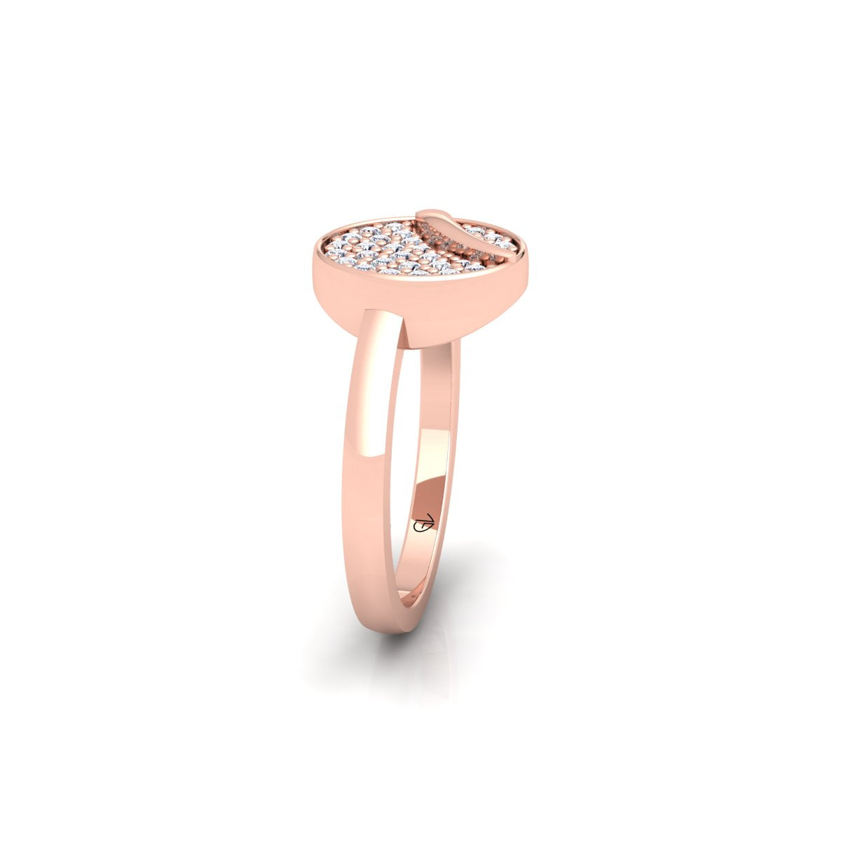 Lab Grown Diamond Cluster 14K White Gold Wedding Band