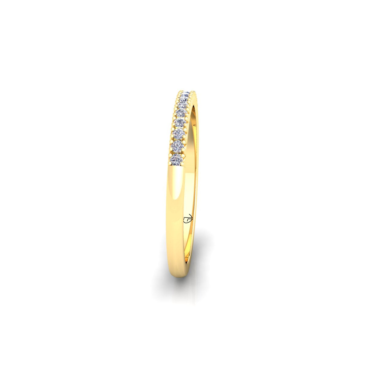 Lab Grown Diamond Half Eternity 14K White Gold Wedding Band