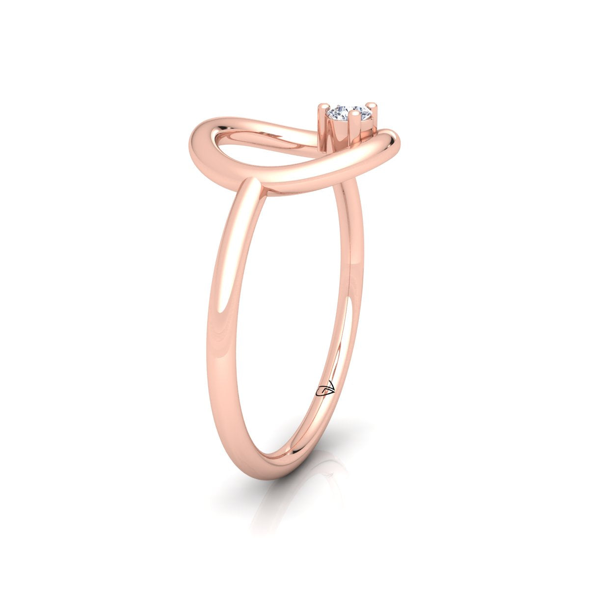 Lab Grown Diamond Open Round 14K White Gold Wedding Band