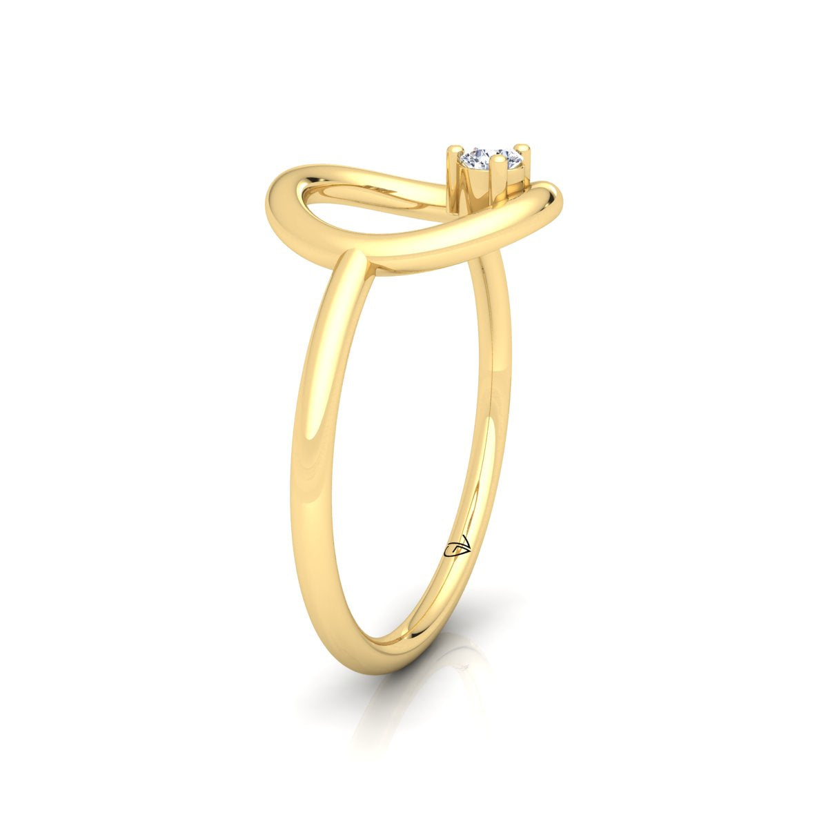 Lab Grown Diamond Open Round 14K White Gold Wedding Band
