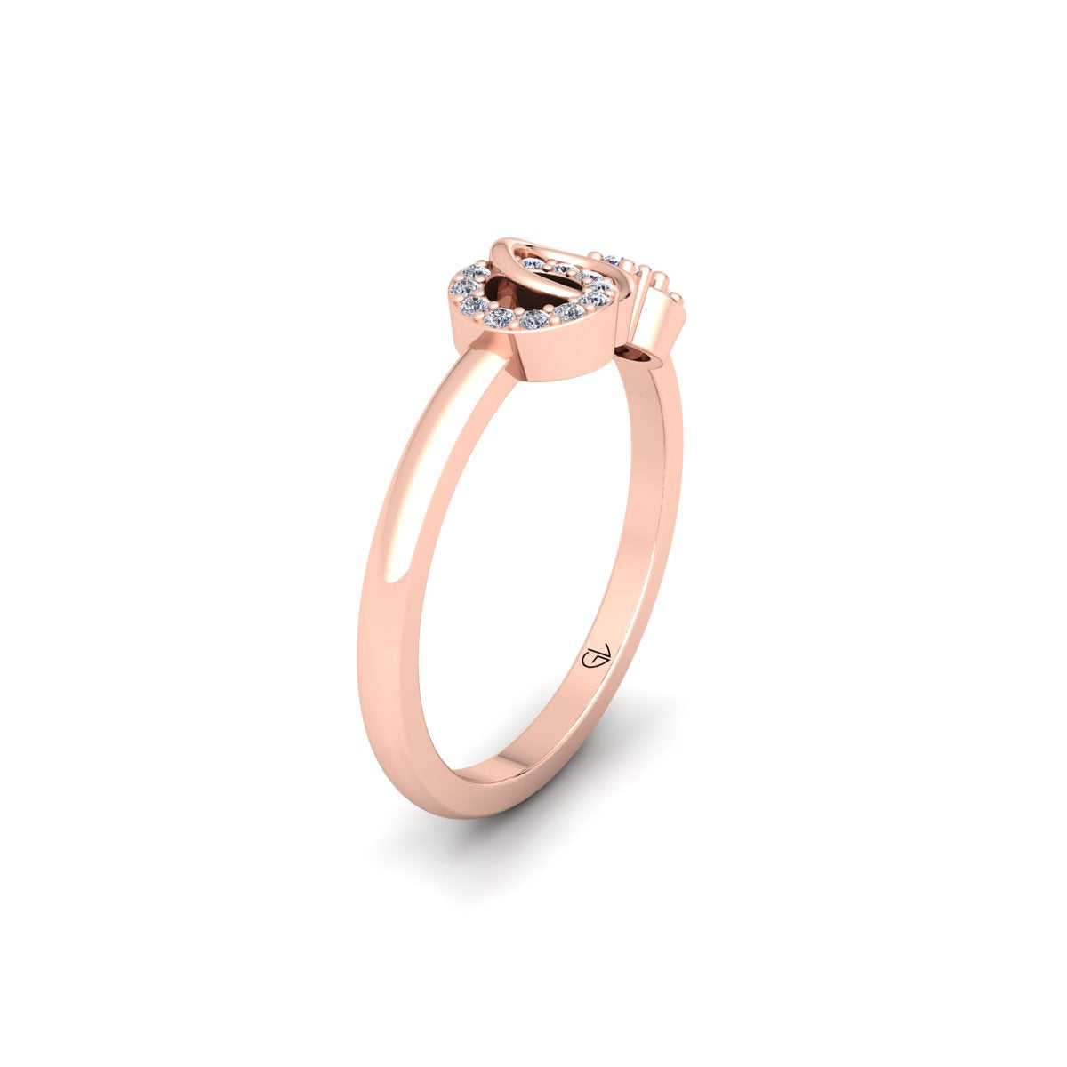 Lab Grown Diamond Open Diamond Knot Style 14K White Gold Wedding Ring