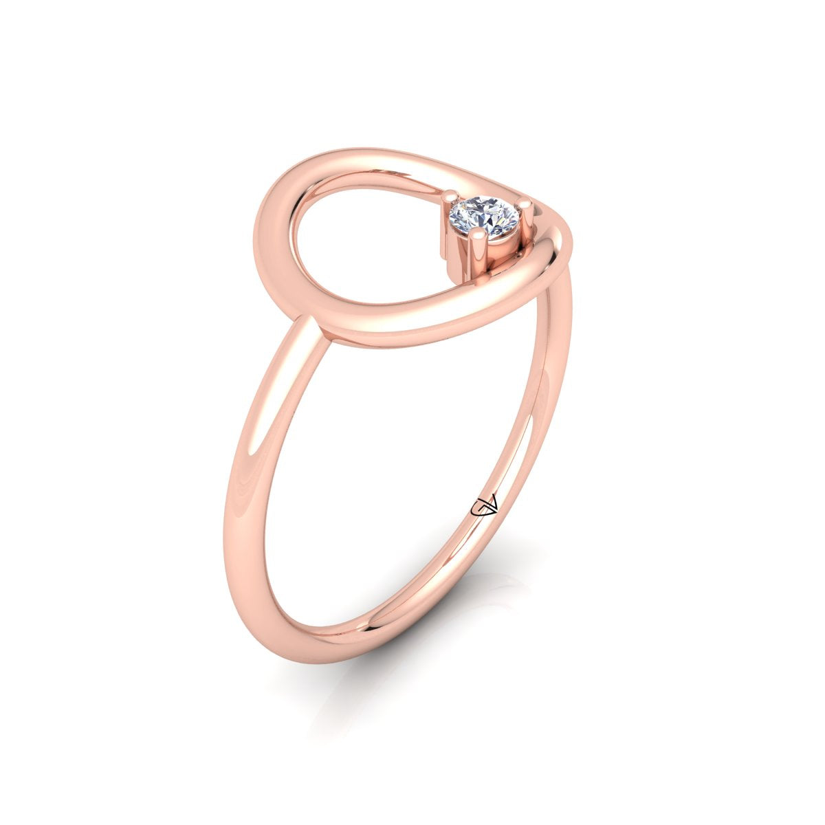 Lab Grown Diamond Open Round 14K White Gold Wedding Band