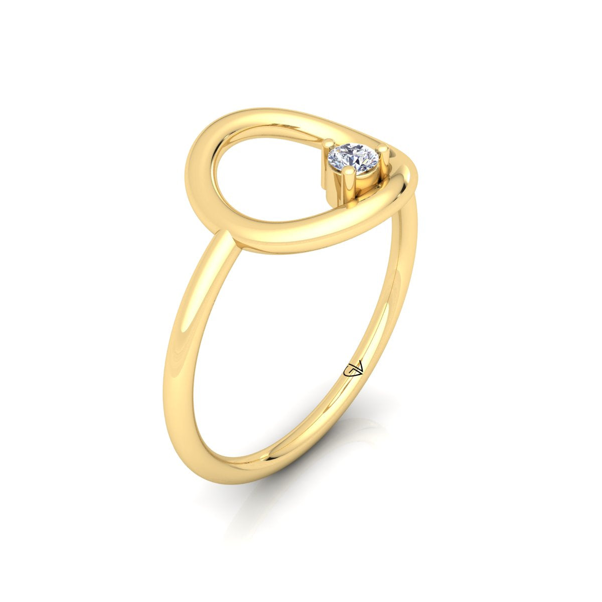 Lab Grown Diamond Open Round 14K White Gold Wedding Band