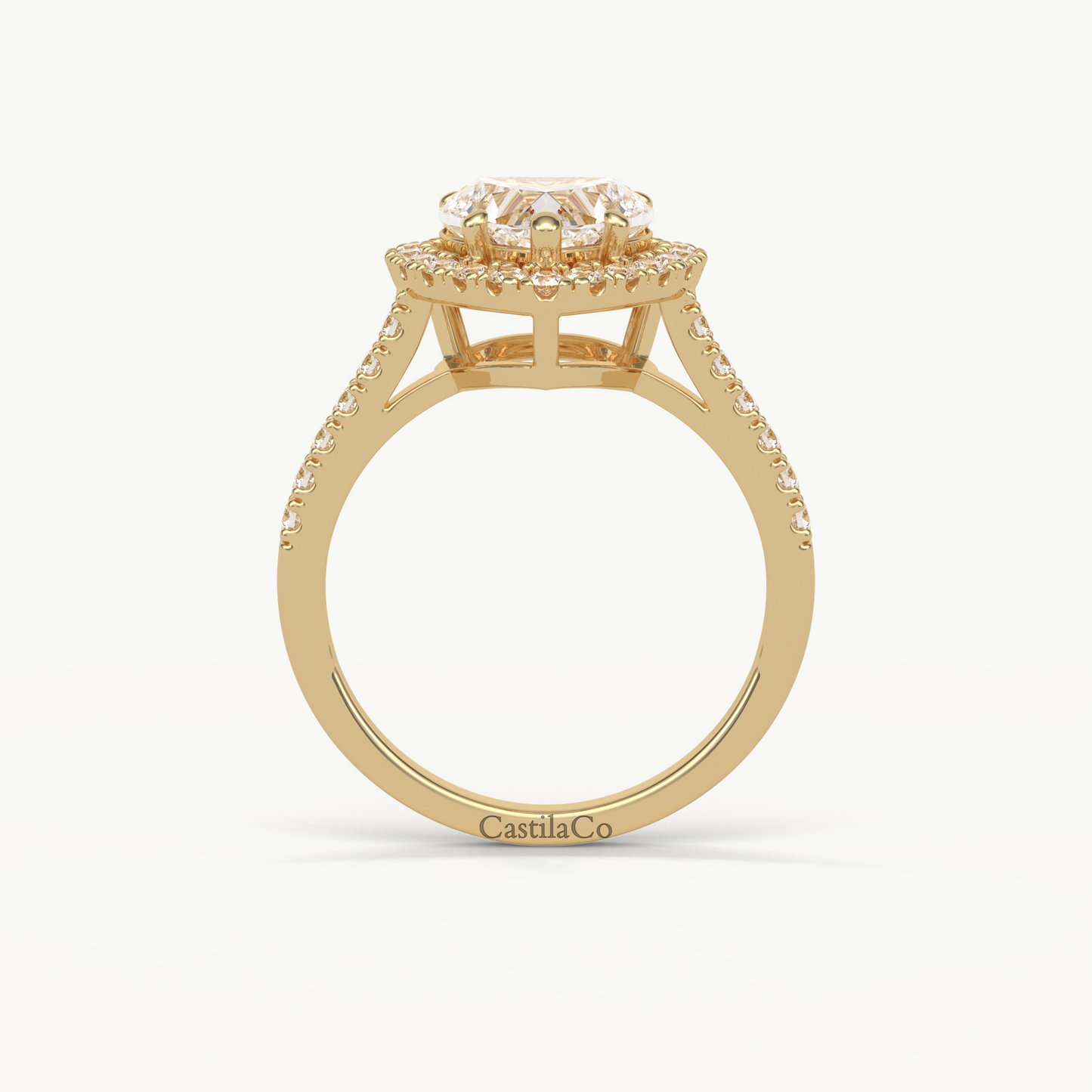  2.00 CT Heart Shape Lab Grown Diamond Engagement Ring, Certified Heart Diamond Ring, Halo Wedding Ring, Heart Diamond Anniversary Gift Ring