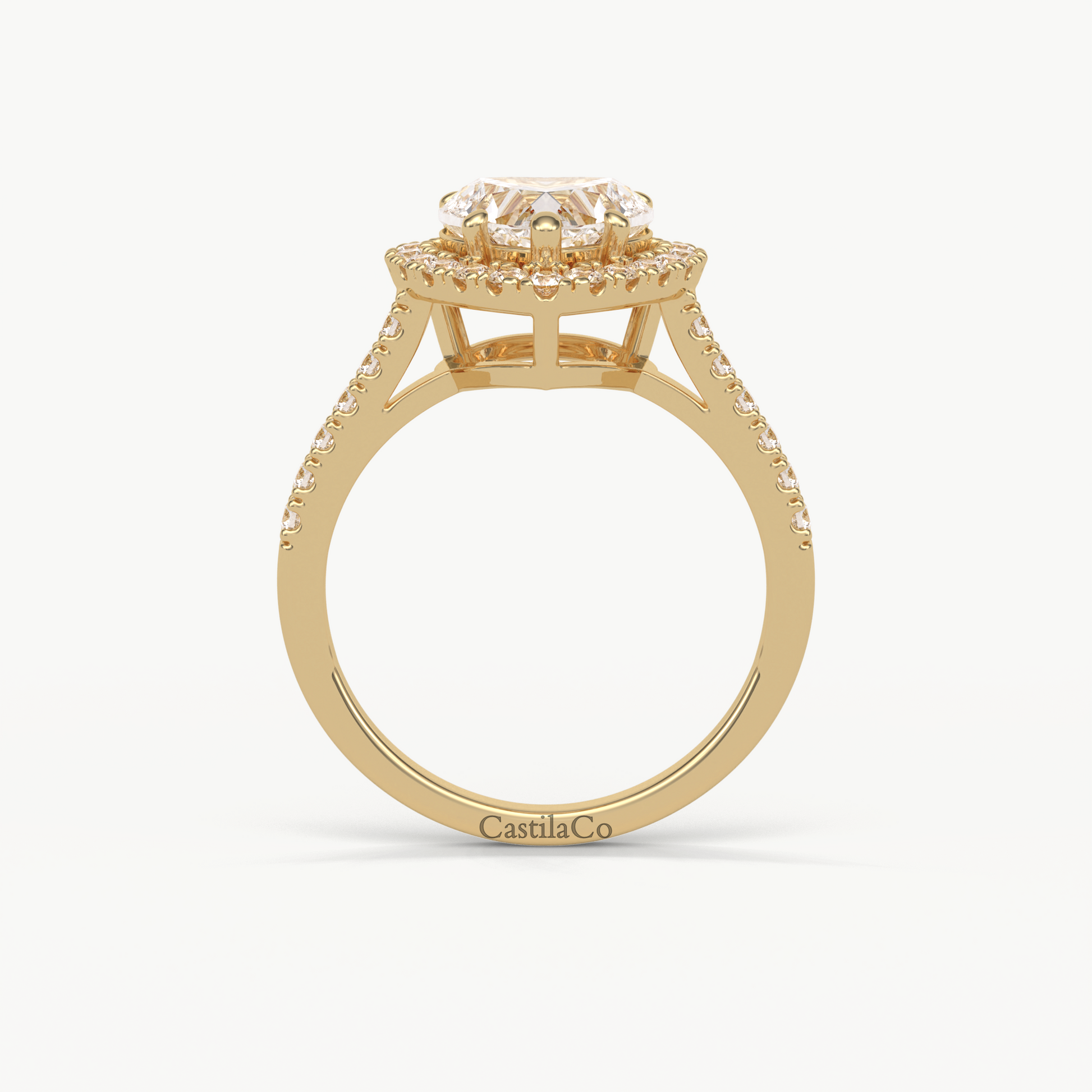  2.00 CT Heart Shape Lab Grown Diamond Engagement Ring, Certified Heart Diamond Ring, Halo Wedding Ring, Heart Diamond Anniversary Gift Ring
