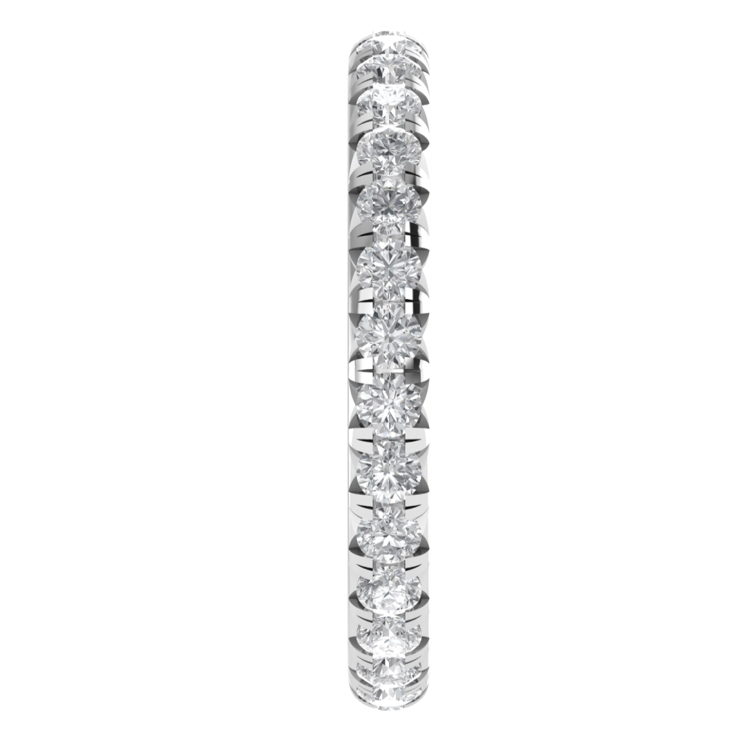 Full Eternity Round Cut Moissanite Wedding Band