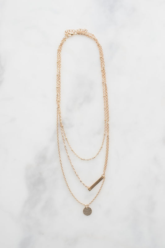 Dainty Gold Necklace by dav store