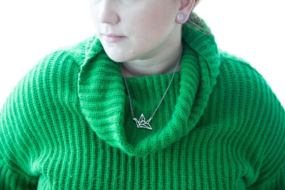 Origami Crane Necklace by dav store