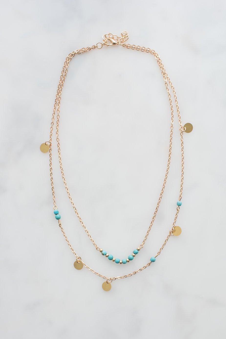 Pretty Gold Necklace by dav store
