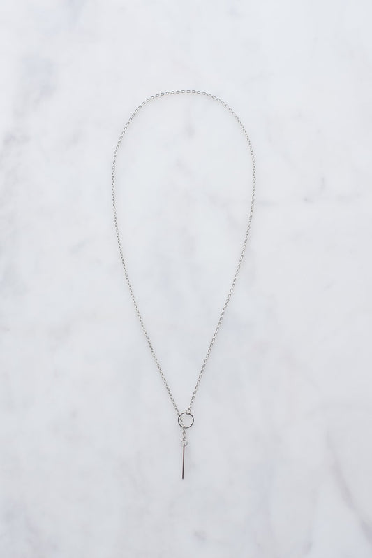 Silver Threader Necklace by dav store