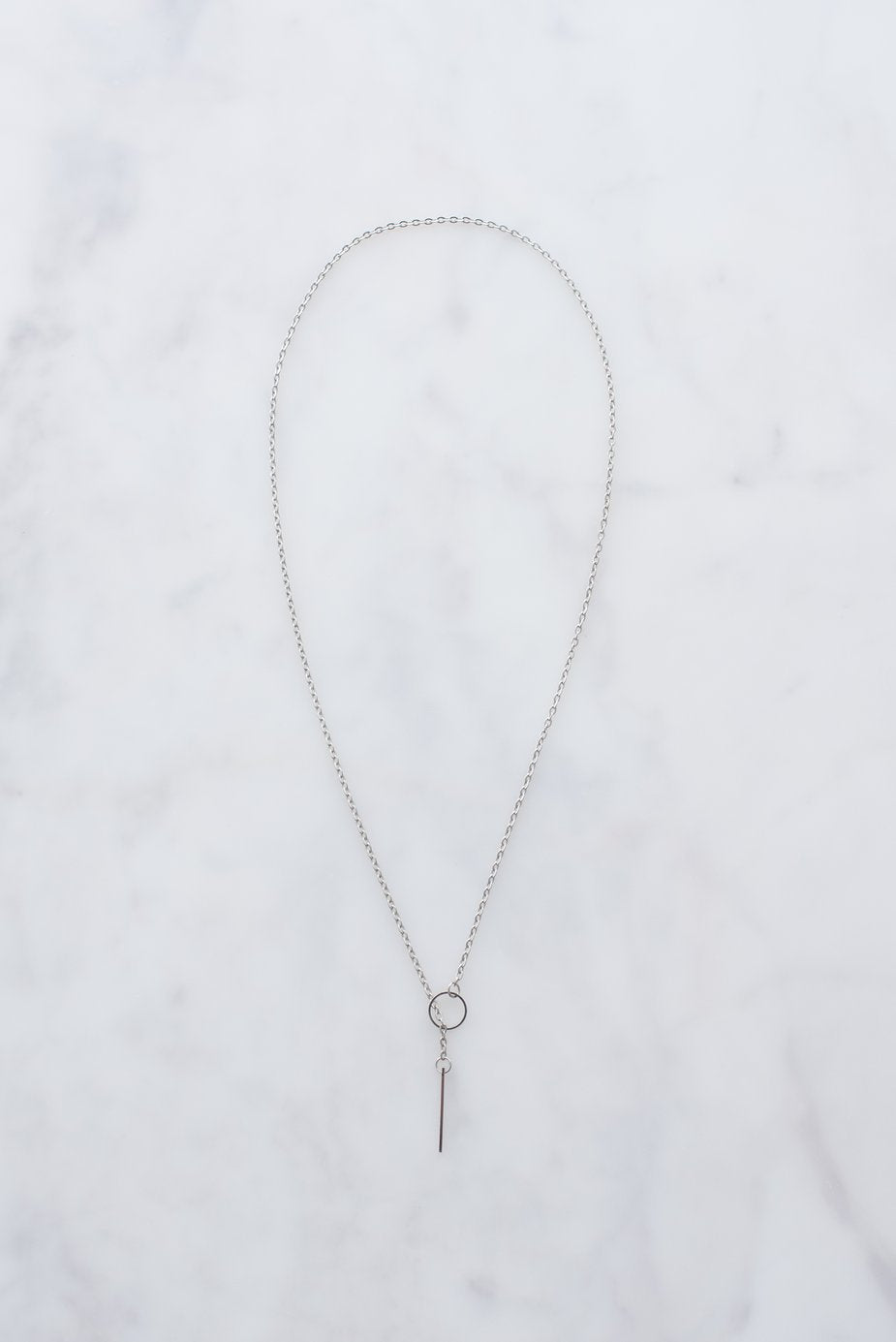 Silver Threader Necklace by dav store