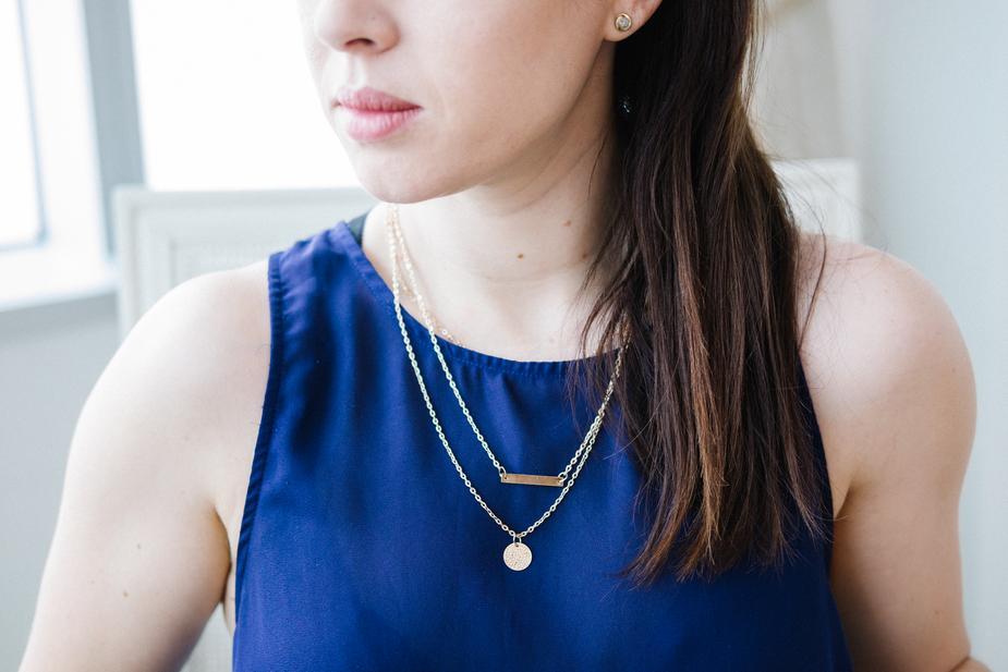 Dainty Gold Necklace by dav store 2