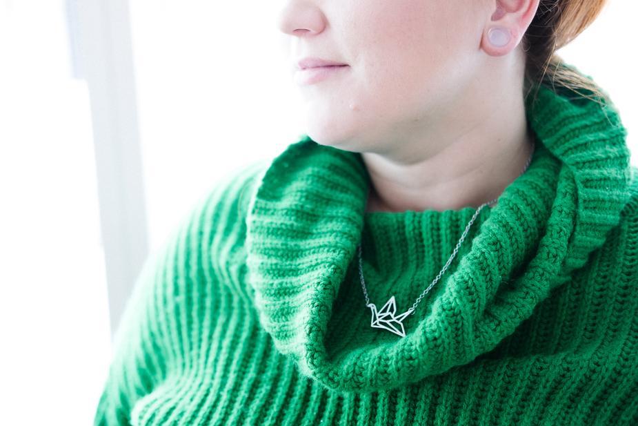 Origami Crane Necklace by dav store