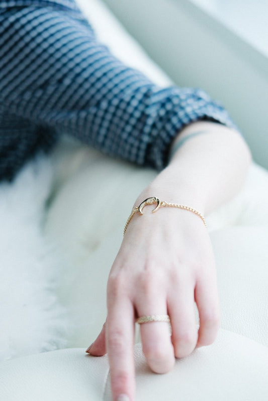 Moon Charm Bracelet by dav store